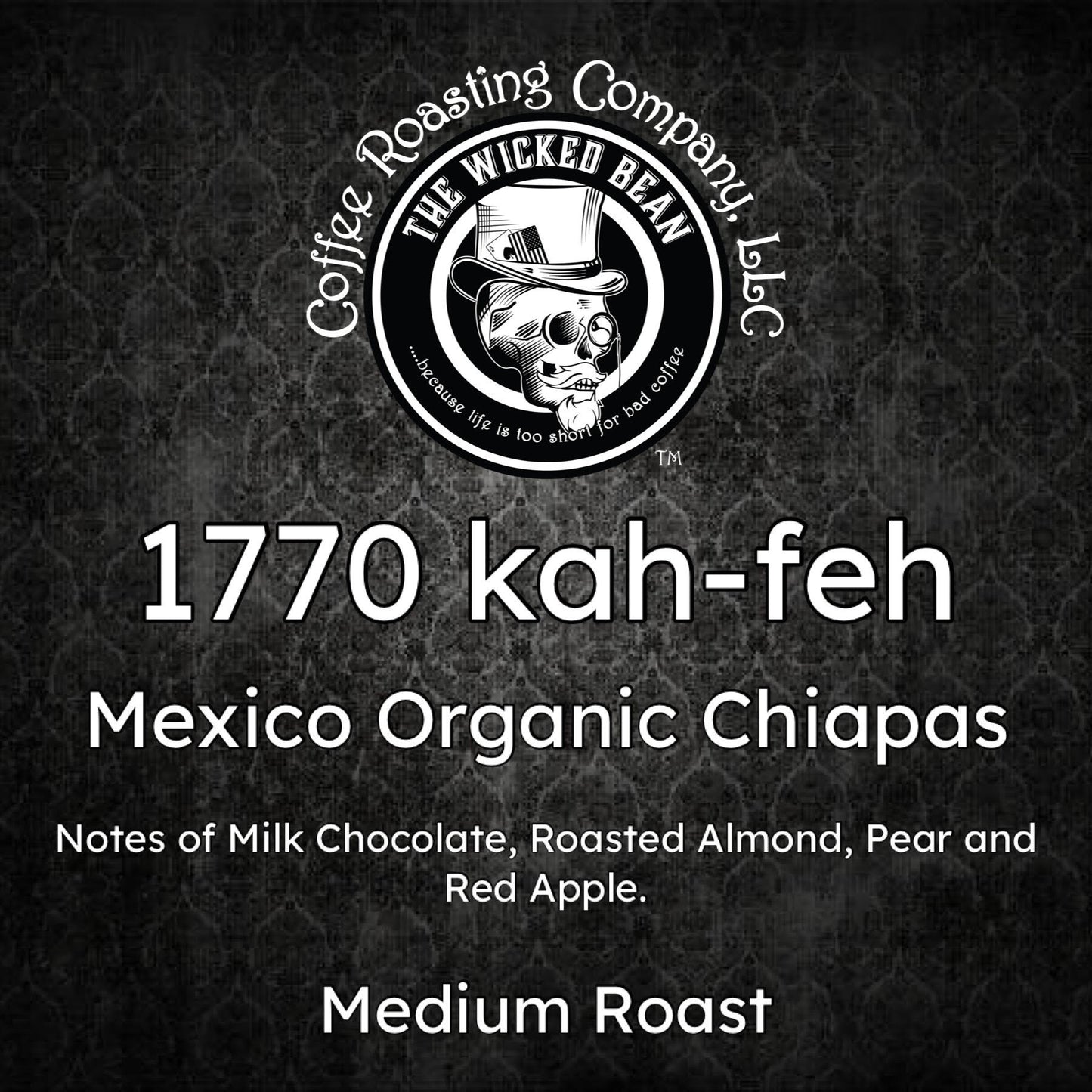 Sampler: 1740 kah-feh - Medium Roast, 4oz